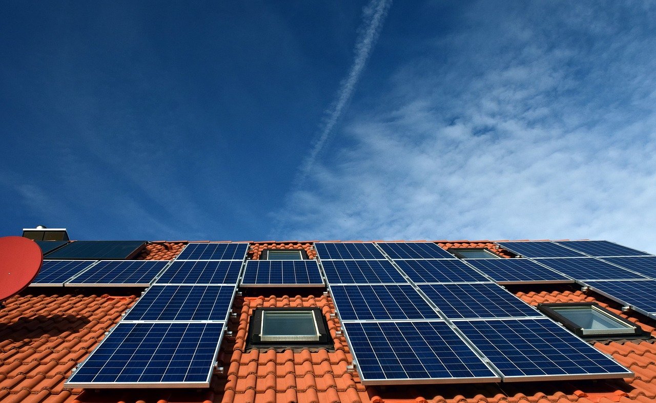 house showing solar panels